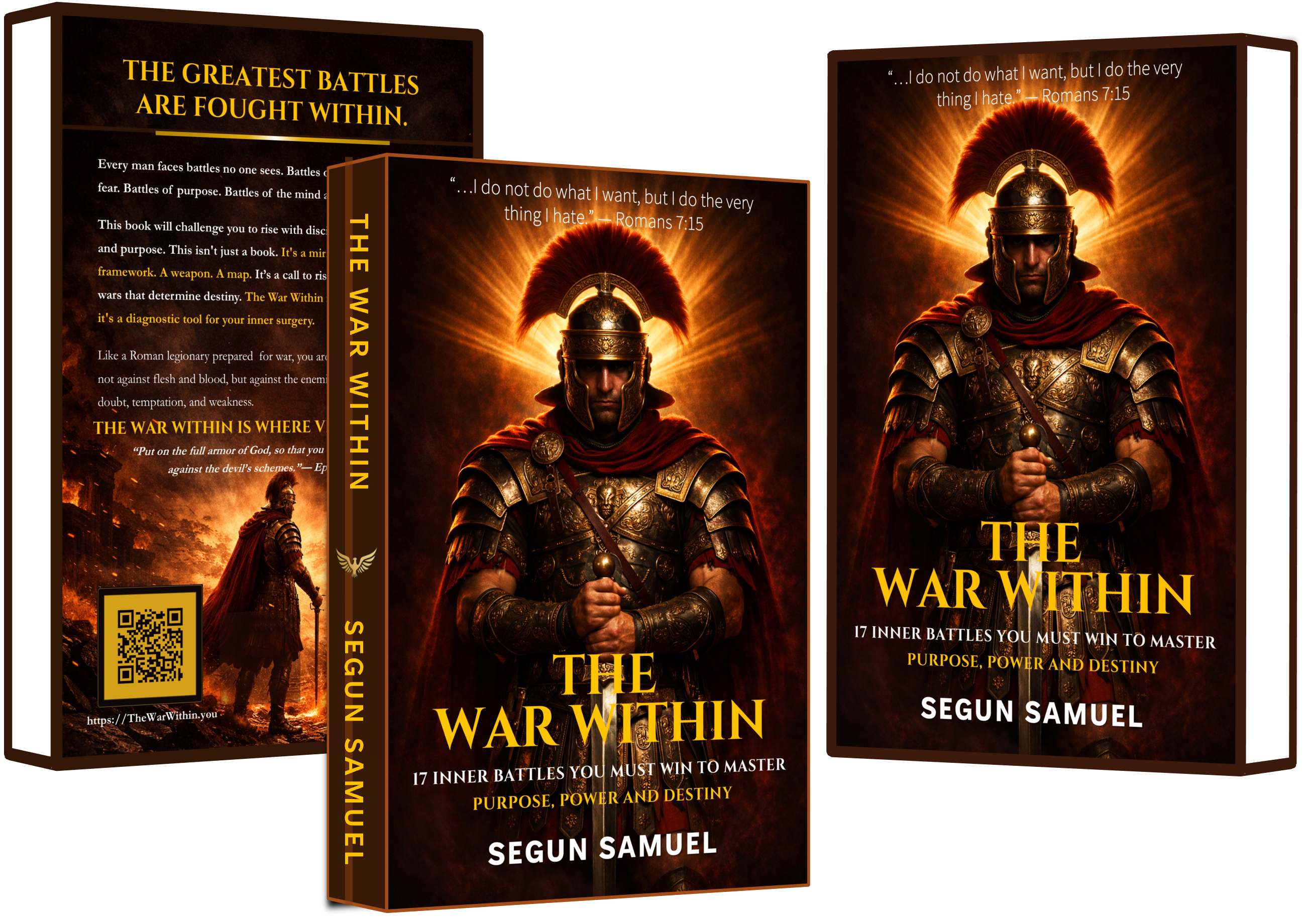 The War Within — 3D Book Mockup by Segun Samuel